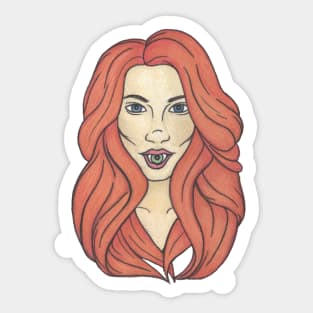 Redhead Cannibal Sticker